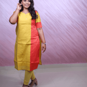Classy Wear / Classy Kurti / Yellow - Rust