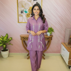 CORD SET - MUSLIN /PURPLE