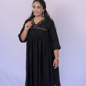 Classy Wear / Classy Kurti / Black Georgette