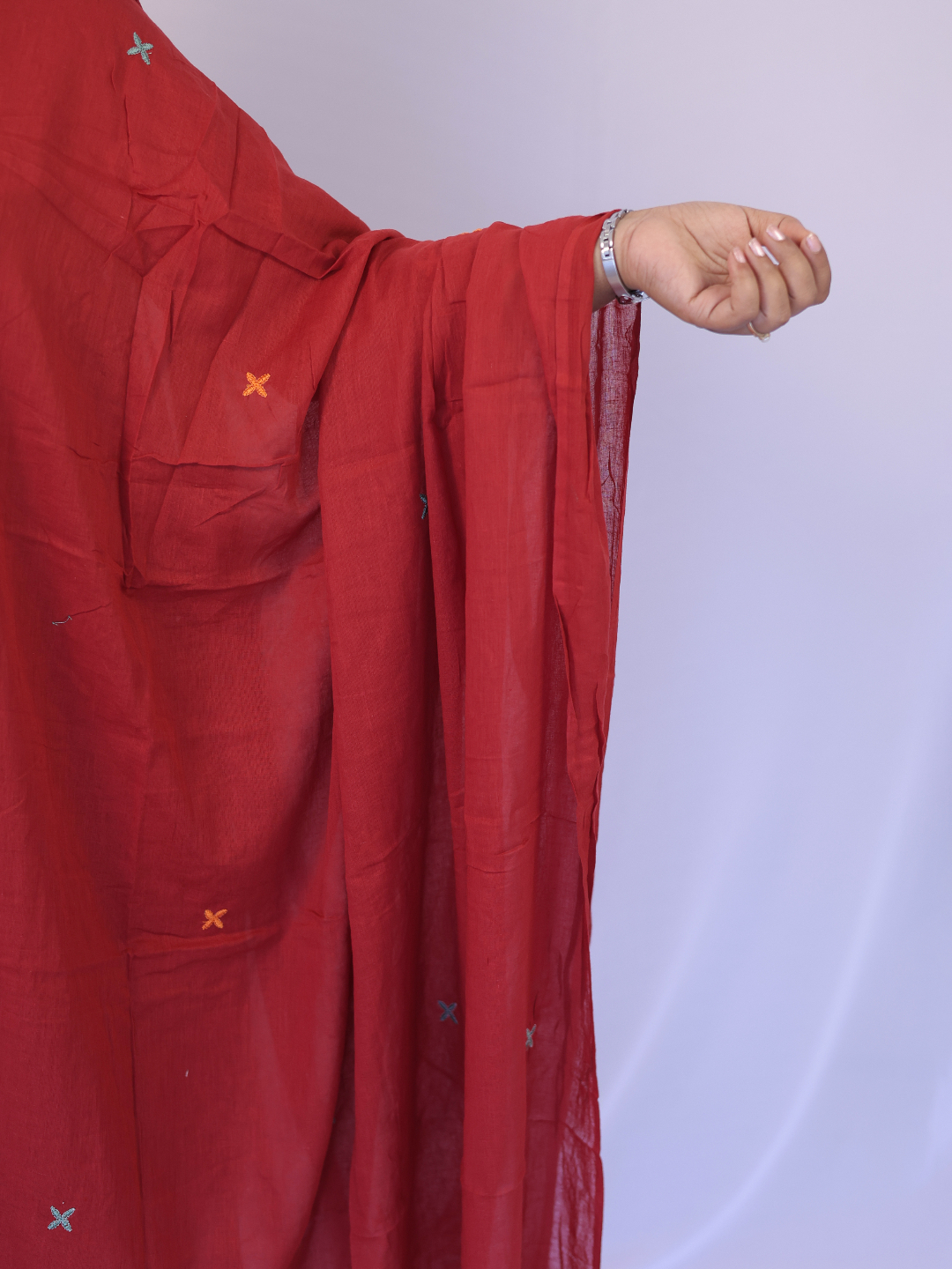 Comfy Salwar / RED COTTON 3PC - Image 4