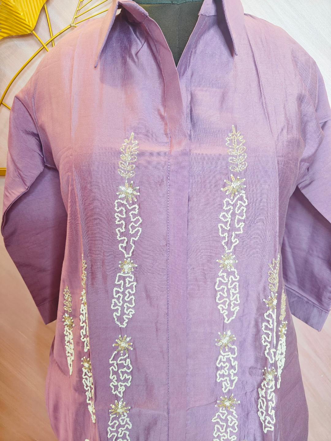 CORD SET - MUSLIN /PURPLE - Image 4