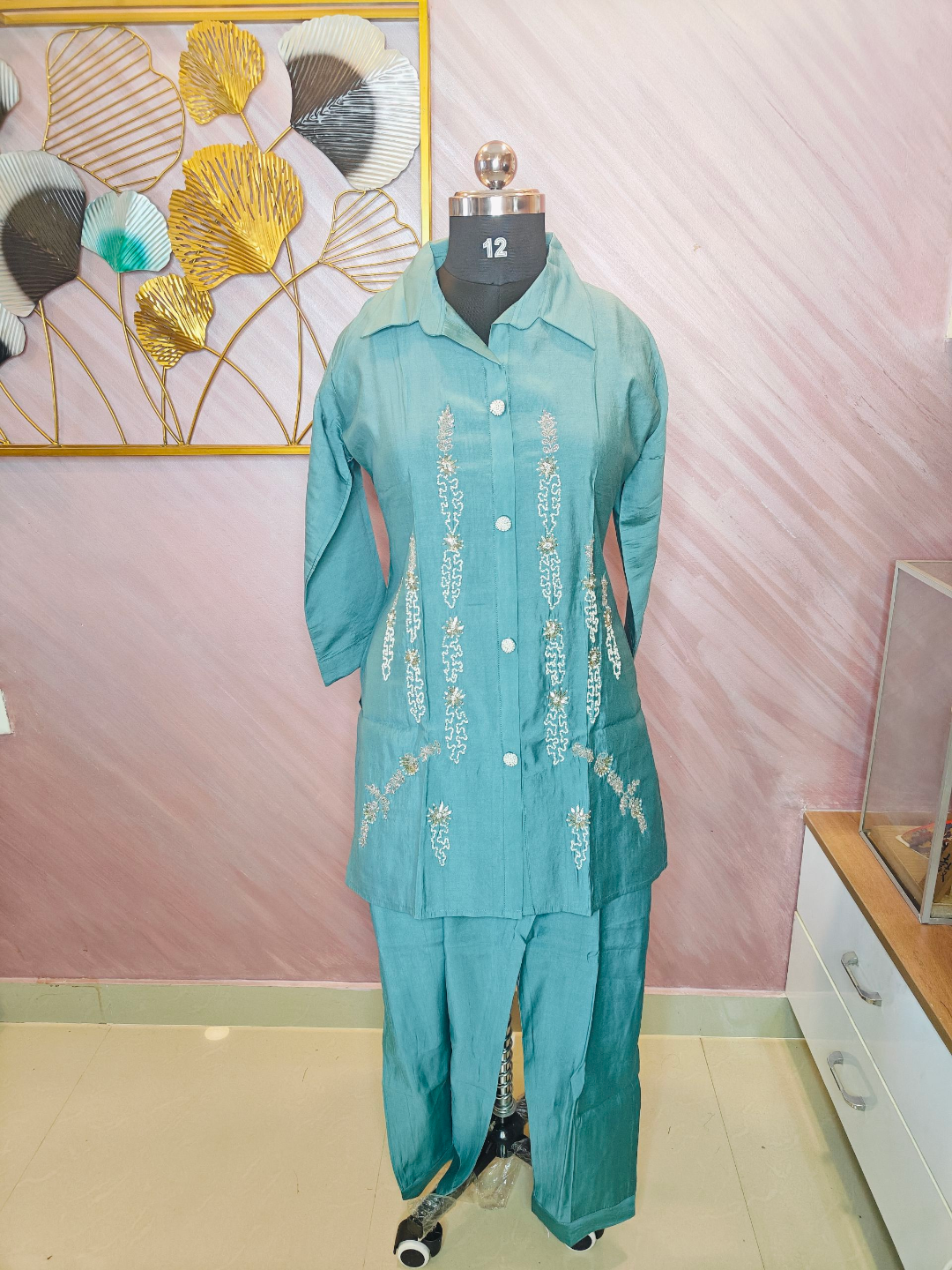 CORD SET - MUSLIN /BLUE - Image 4