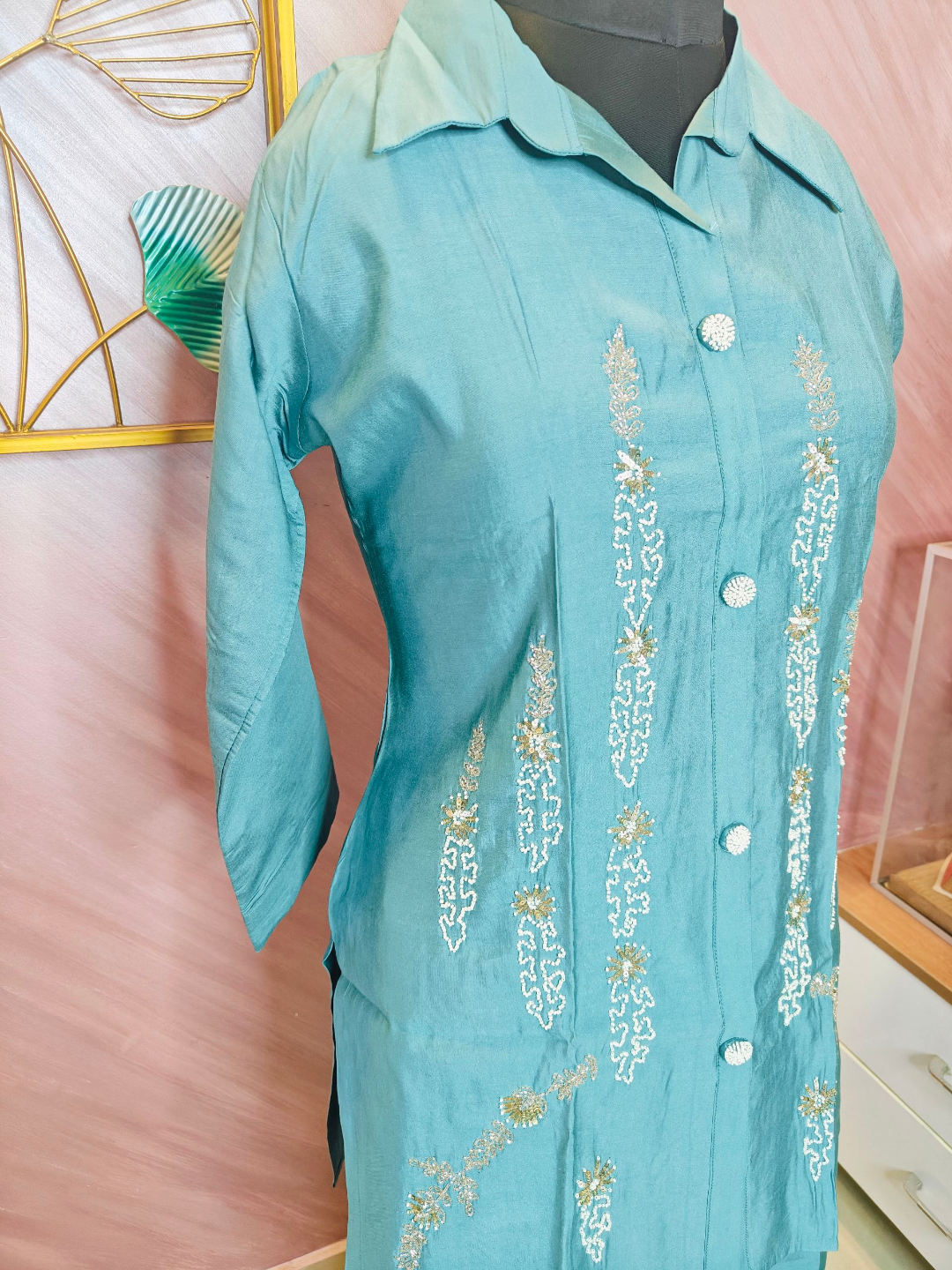 CORD SET - MUSLIN /BLUE - Image 2