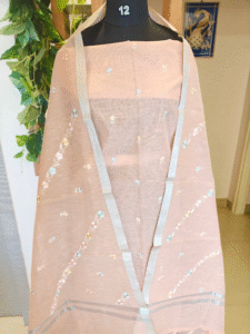 Unstiched suits - peach/ Ghicha suit