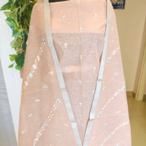 Unstiched suits - peach/ Ghicha suit