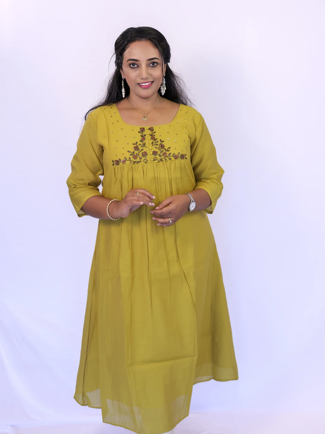 Classy Wear / Classy Kurti / Green - Image 2