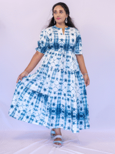 Classy Wear / Classy Frocks / White-Blue