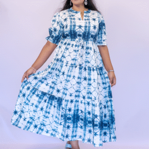 Classy Wear / Classy Frocks / White-Blue