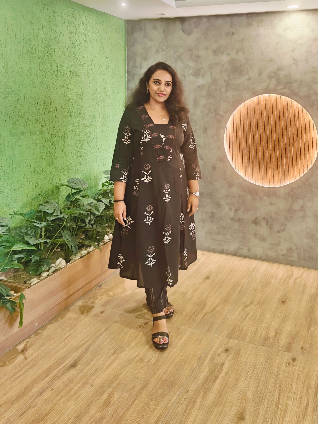 CORD SET - Black Block Print - Image 6