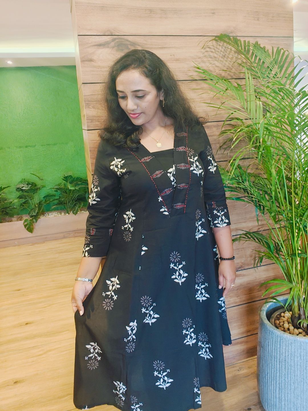 CORD SET - Black Block Print - Image 5