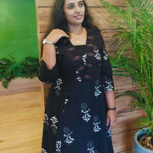 CORD SET - Black Block Print