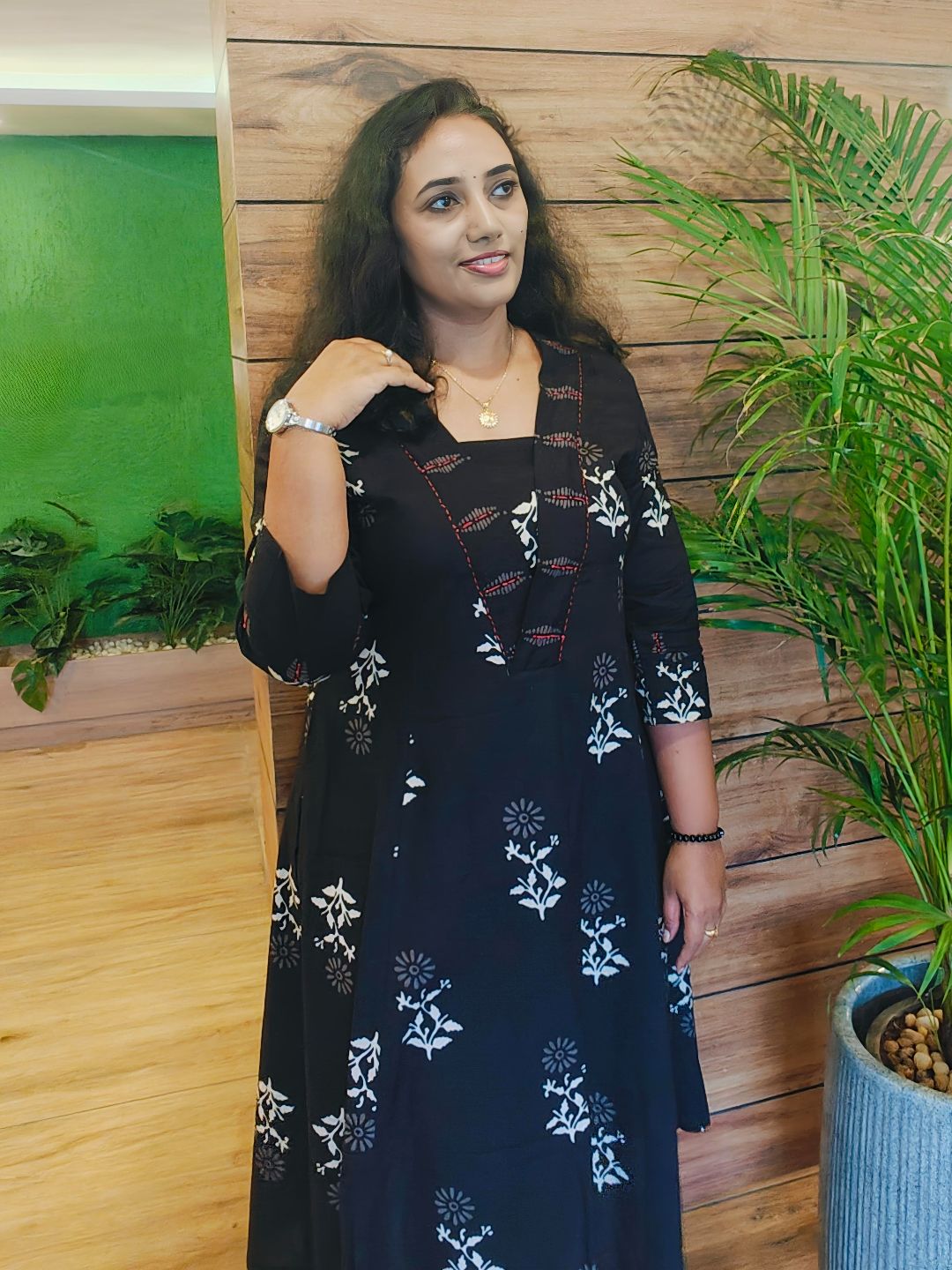 CORD SET - Black Block Print