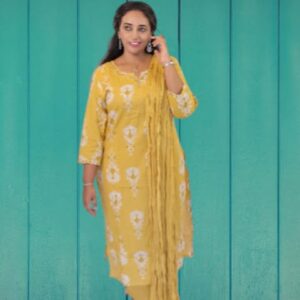 Comfy Salwar / Yellow Dress3PC