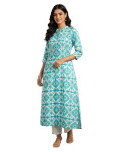 CO-ORD SET - SEA GREEN BLUE/ A-LINE