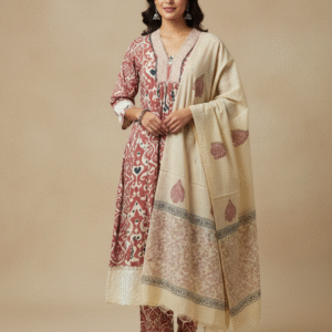 Comfy Salwar / IKKAT/ Jaipur cotton-A-LINE Umbrella 3pc