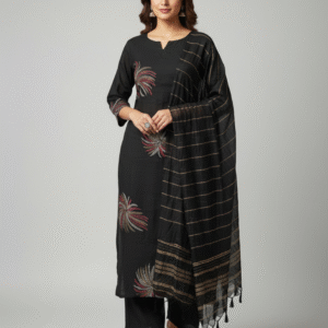 Comfy Salwar / A-LINE UMBRELLA/BLACK 3PC