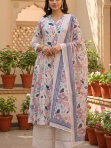 Comfy Salwar / Hacoba/ Jaipur cotton-A-LINE Umbrella 3pc