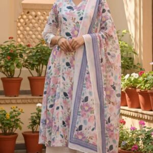 Comfy Salwar / Hacoba/ Jaipur cotton-A-LINE Umbrella 3pc