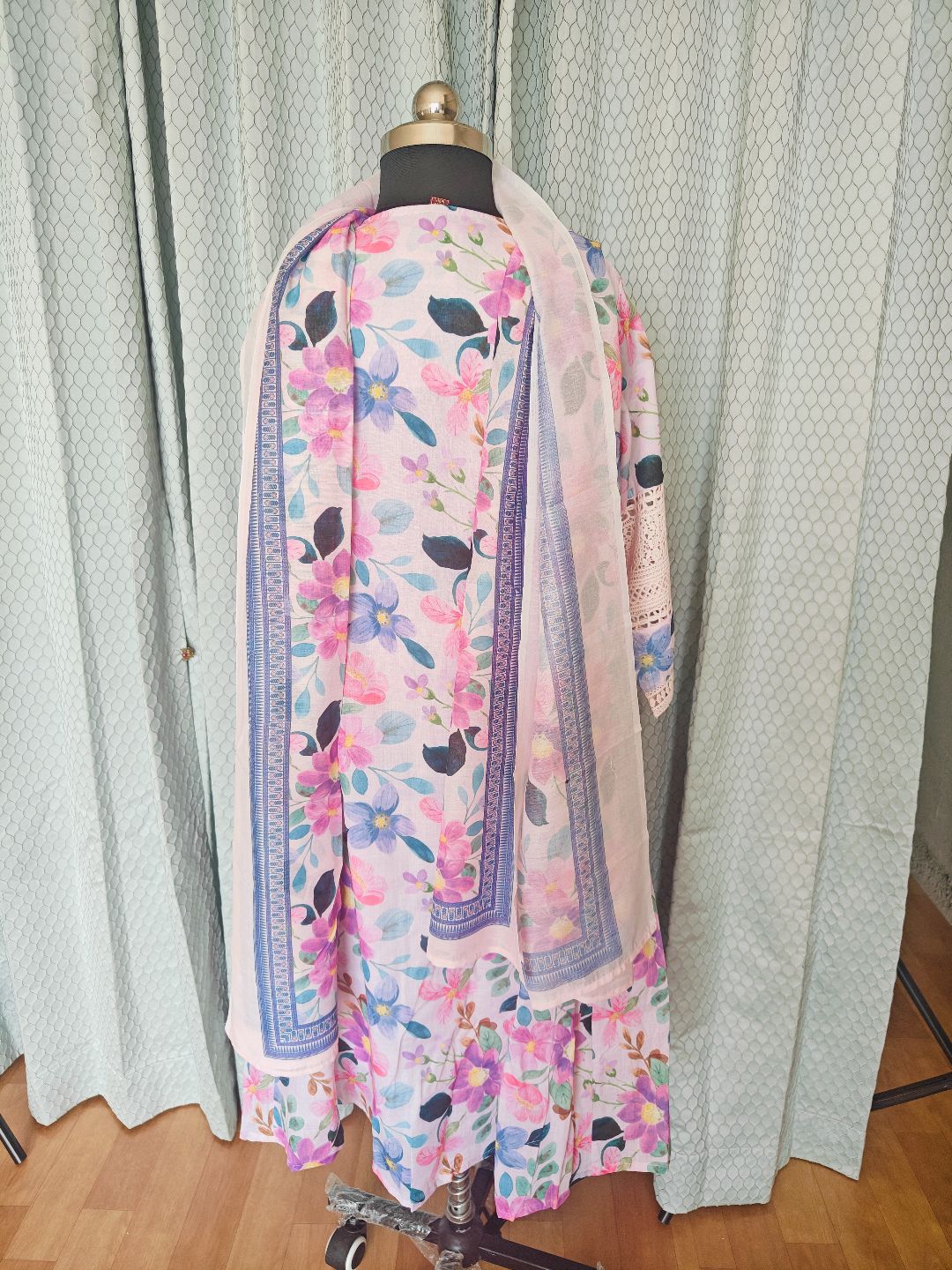 Comfy Salwar / Hacoba/ Jaipur cotton-A-LINE Umbrella 3pc - Image 4