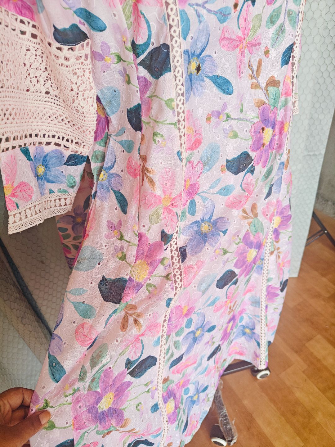 Comfy Salwar / Hacoba/ Jaipur cotton-A-LINE Umbrella 3pc - Image 3