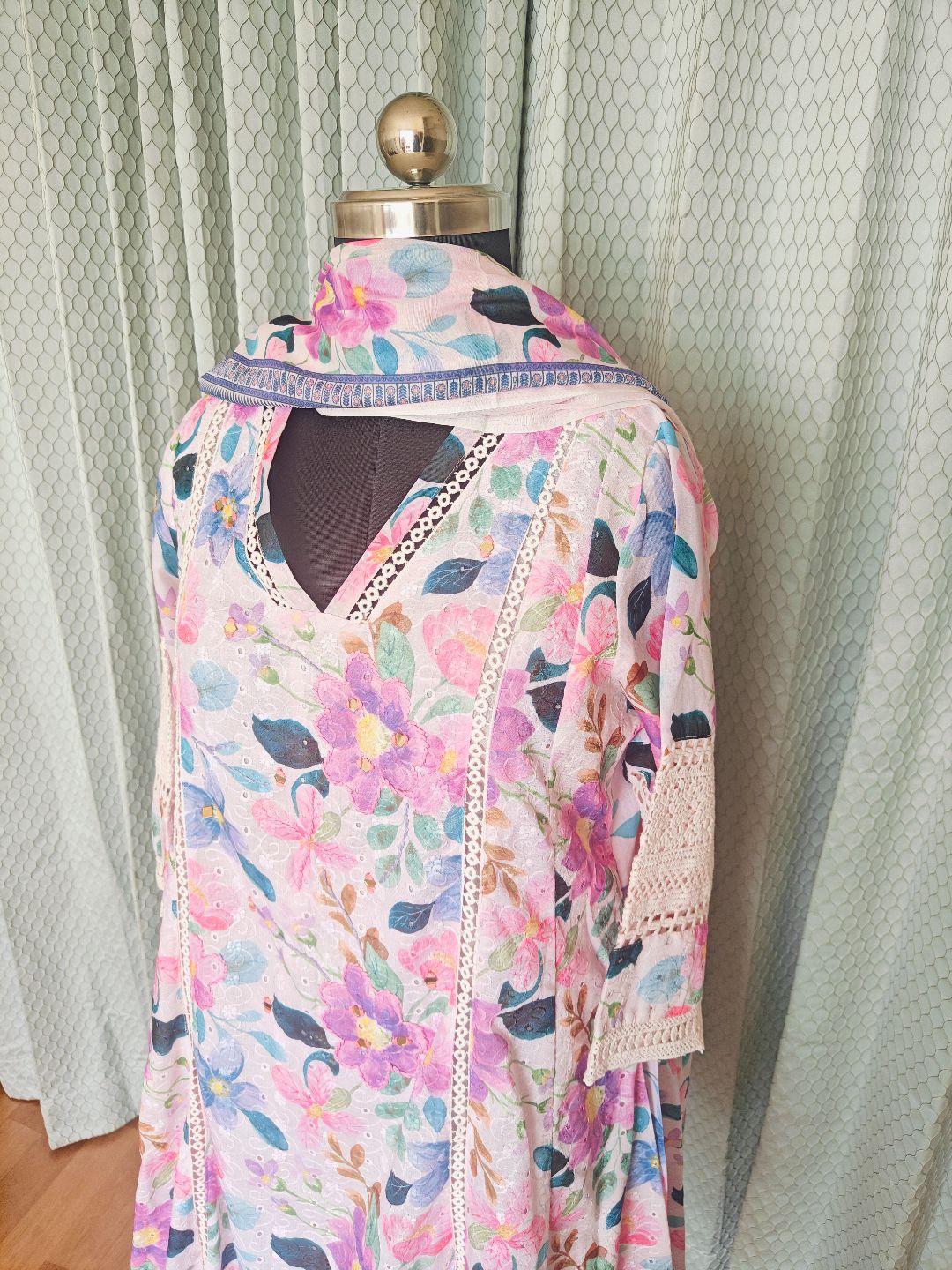 Comfy Salwar / Hacoba/ Jaipur cotton-A-LINE Umbrella 3pc - Image 8