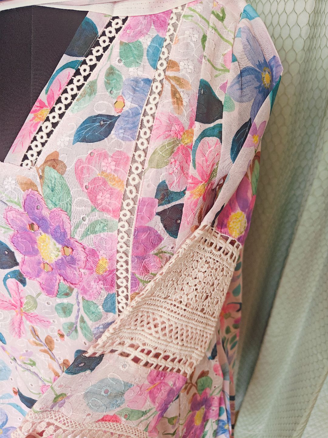 Comfy Salwar / Hacoba/ Jaipur cotton-A-LINE Umbrella 3pc - Image 2