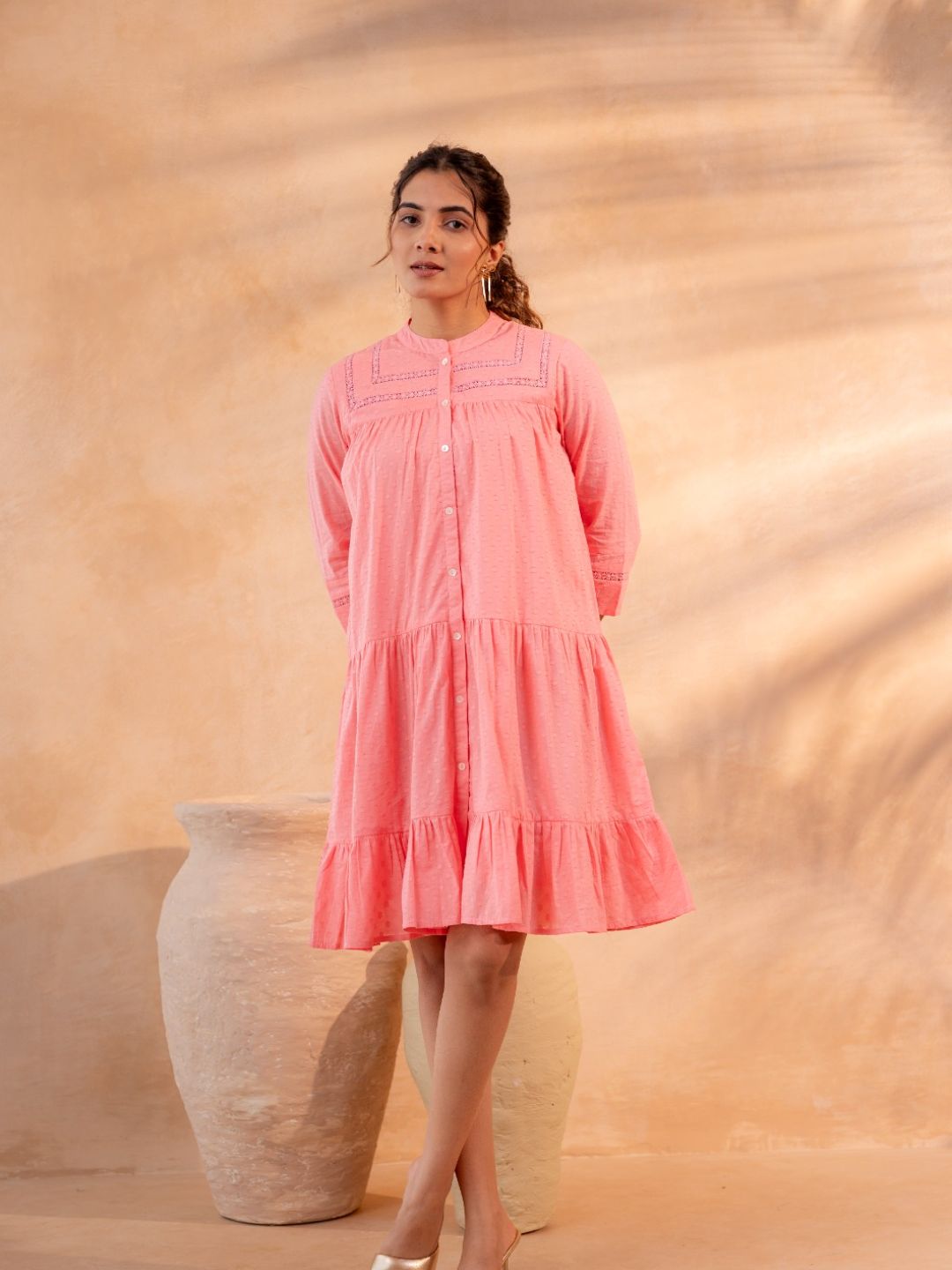 Classy Wear / Classy Frocks / Short frock-Peach