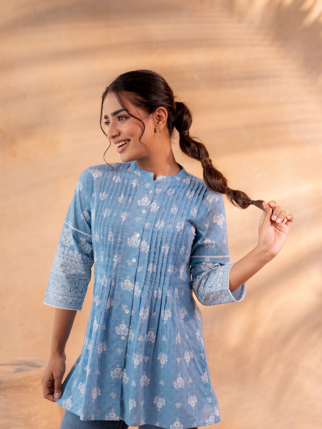 TUNICS/ Powder Blue/A-Line