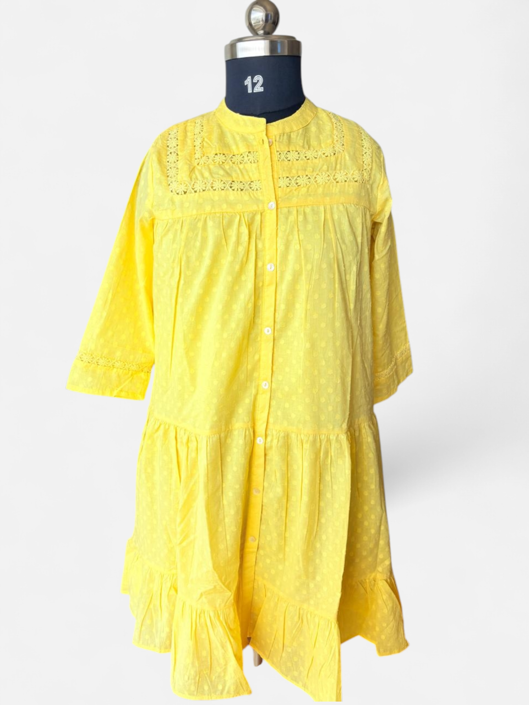 Classy Wear / Classy Frocks / Short frock-Yellow - Image 6