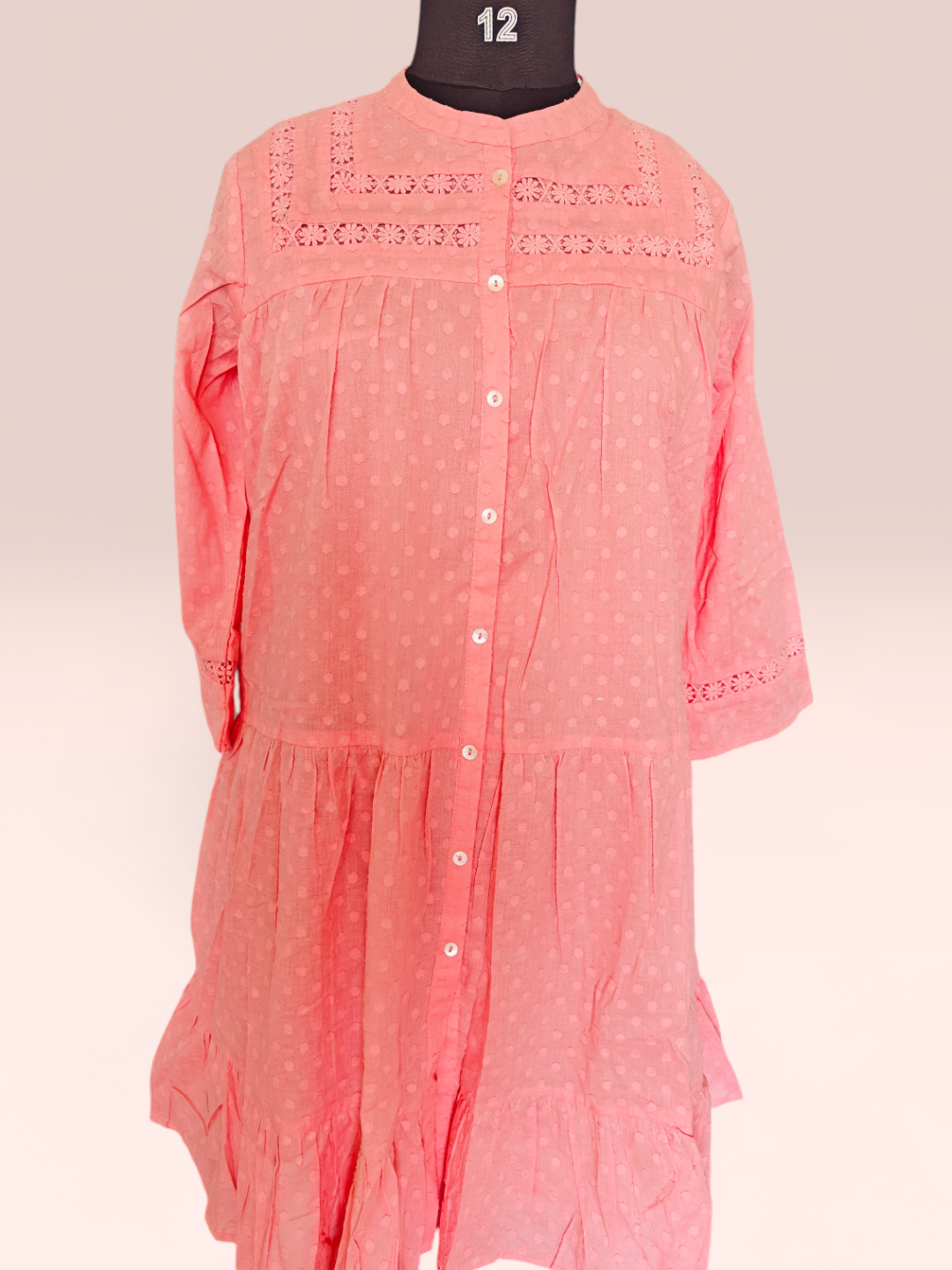 Classy Wear / Classy Frocks / Short frock-Peach - Image 4