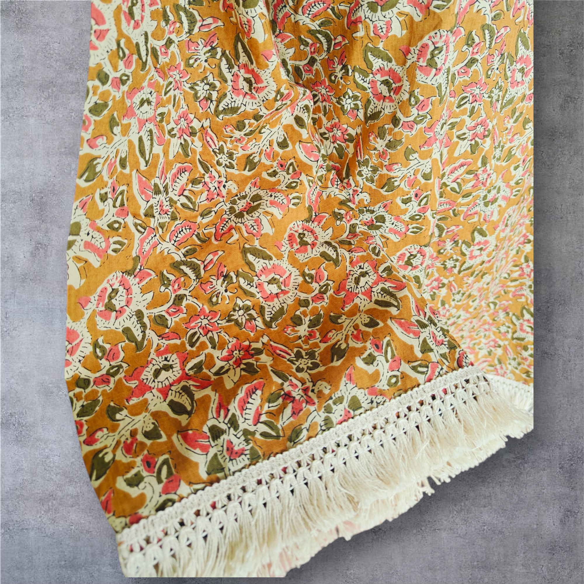 TUNICS/ Muatard printed cotton - Image 3