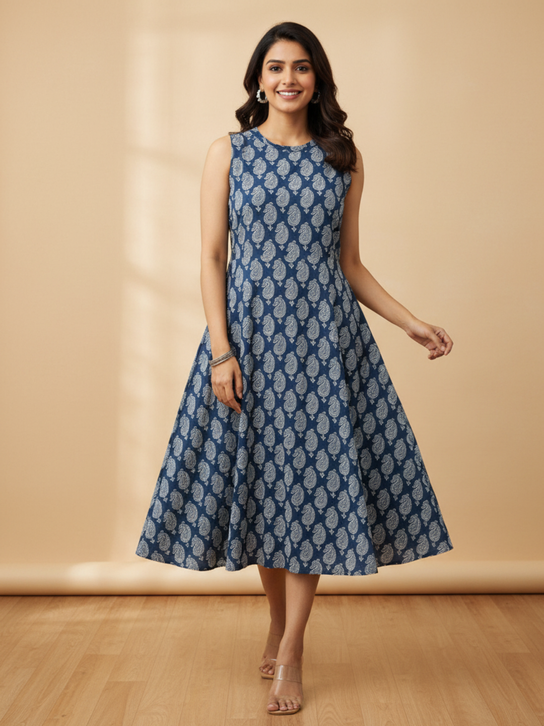 Classy Wear / Classy Kurti / Hand block - Indigo