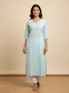 CO-ORD SET - Hand loom-/ Hakoba- Blue