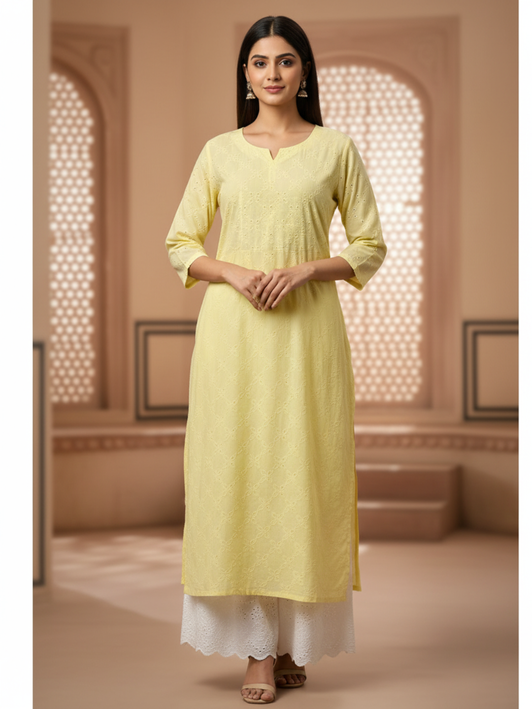 CO-ORD SET - Hand loom-/ Hakoba-Yellow