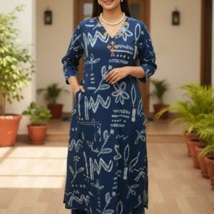 CO-ORD SET -Premium Cotton- Indigo