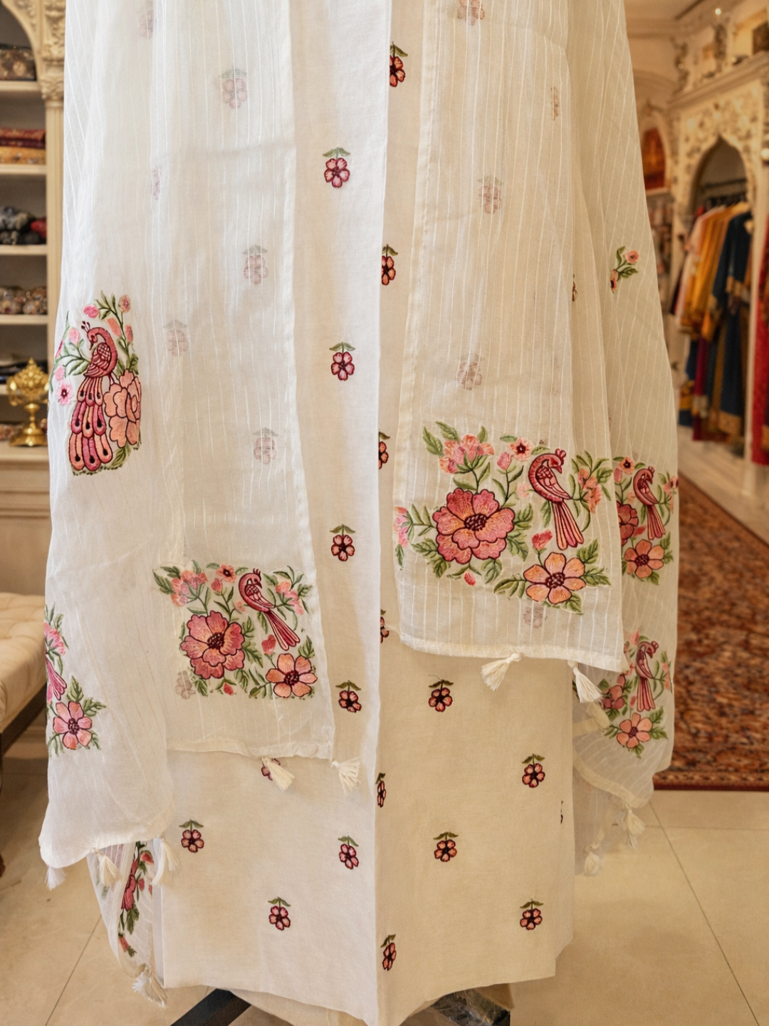 Unstiched suits - chanderi fabric - Image 4