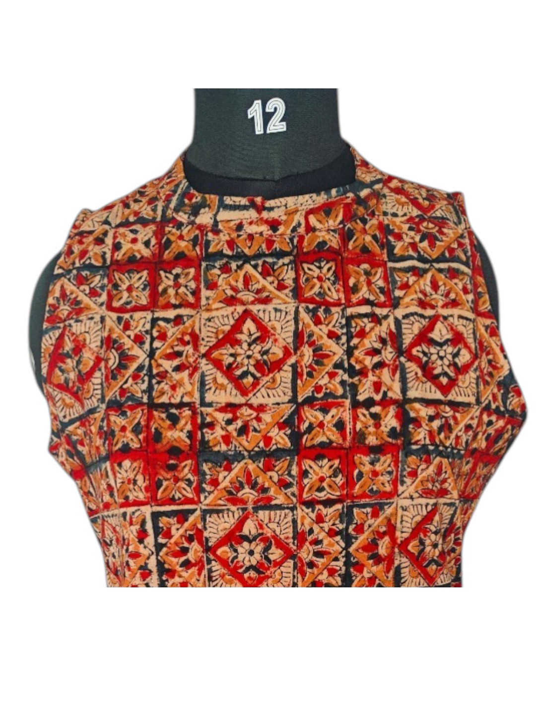 Classy Wear / Classy Kurti / Hand block -Brown - Image 2