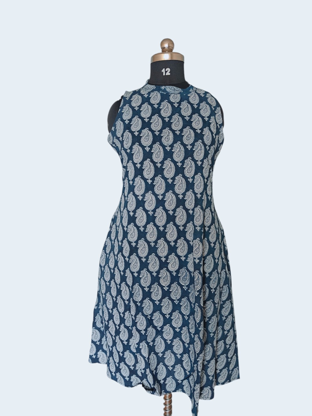 Classy Wear / Classy Kurti / Hand block - Indigo - Image 4