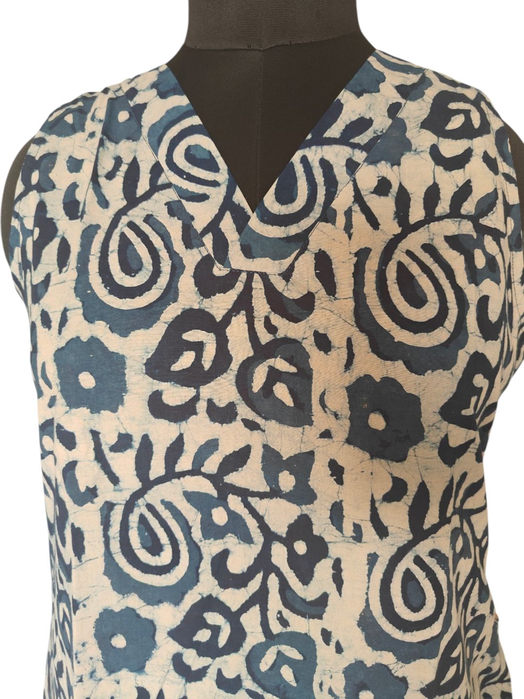 Classy Wear / Classy Kurti / Hand block -Indigo - Image 3