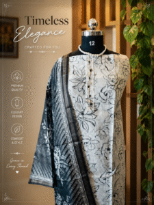 black- whit / kota Doria Material
